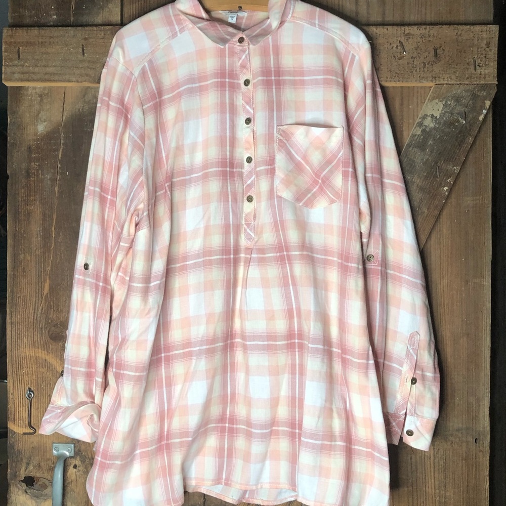 Flowy Pink Flannel✨